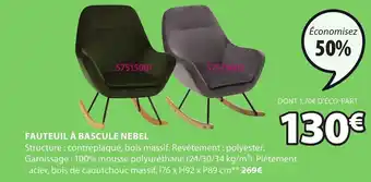 JYSK Fauteuil à bascule nebel offre