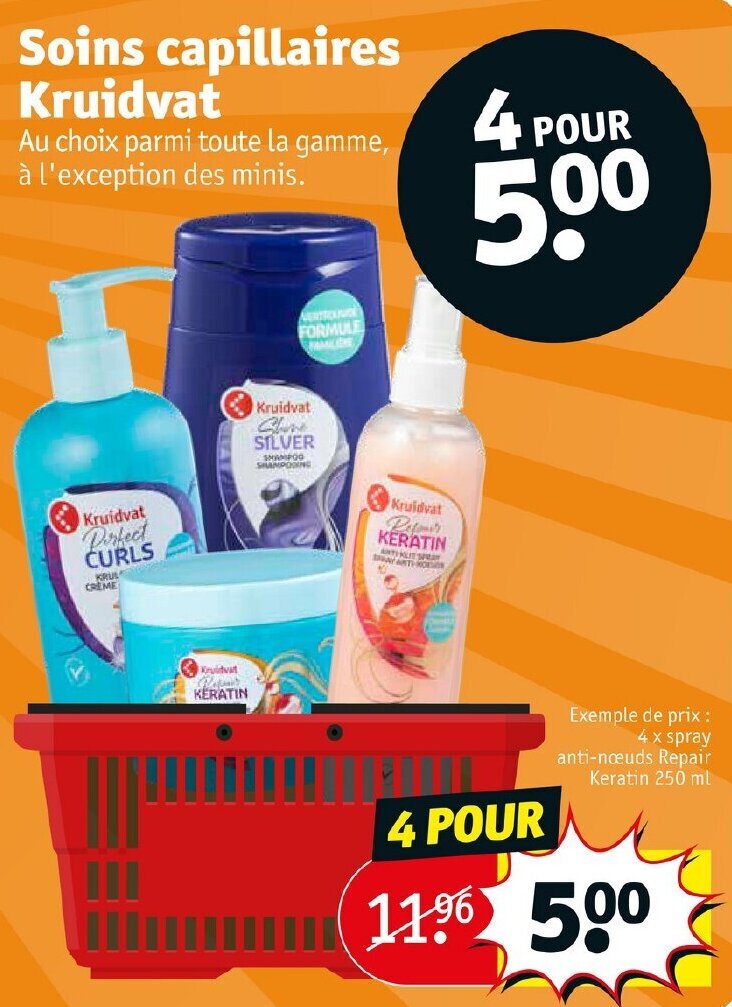 Promo Soins capillaires kruidvat chez Kruidvat
