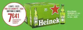 Casino Supermarchés Bière blonde HEINEKEN offre