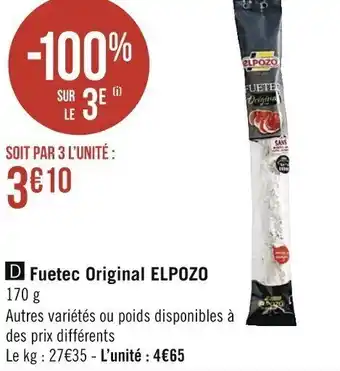Fuetec original ELPOZO