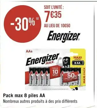 Pack Max 8 Piles AA