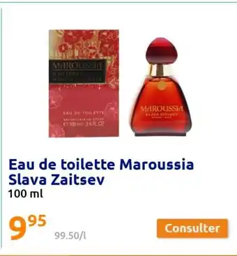 Action Eau de Toilette Maroussia Slava Zaitsev offre
