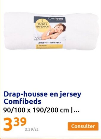Action Drap-Housse En Jersey Comfibeds offre