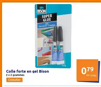 Action Colle Forte En Gel Bison offre
