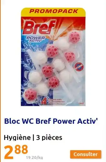 Action Bloc WC Bref Power Activ offre