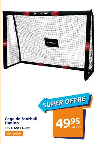 Action Cage de Football Dunlop offre