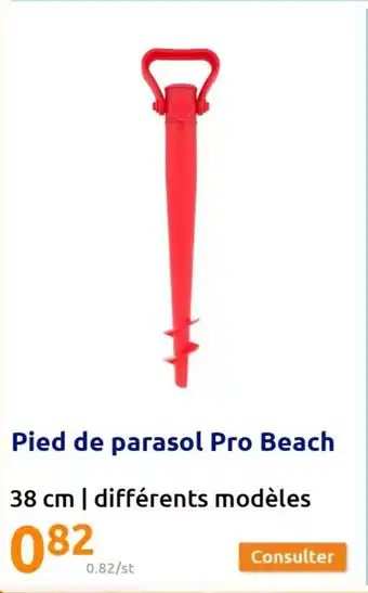 Action Pied de Parasol Pro Beach offre