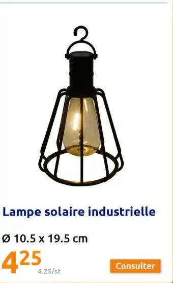Action Lampe Solaire Industrielle offre