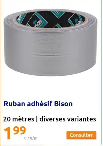 Action Ruban Adhésif Bison 20 Mètres I Diverses Variantes offre