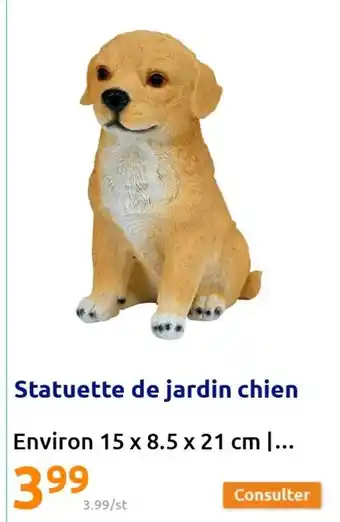Action Statuette de Jardin Chien offre