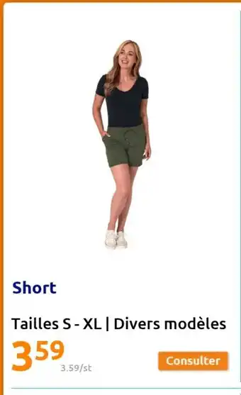 Action Short Tailles S-XL I Divers Modèles offre