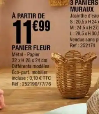 La Foir'Fouille Panier Fleur offre