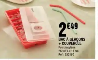 La Foir'Fouille Bac à Glaçons + Couvercle offre