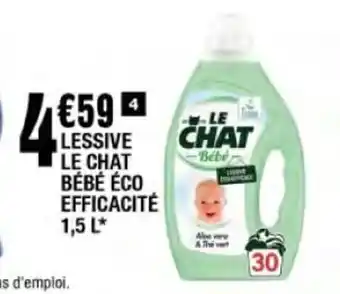 La Foir'Fouille Lessive Le Chat Bébé éco Efficacité 1,5L offre