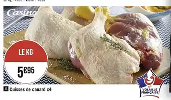Géant Casino Cuisses de canard x4 offre