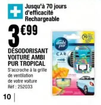 Désodorisant Voiture Ambi Pur Tropical