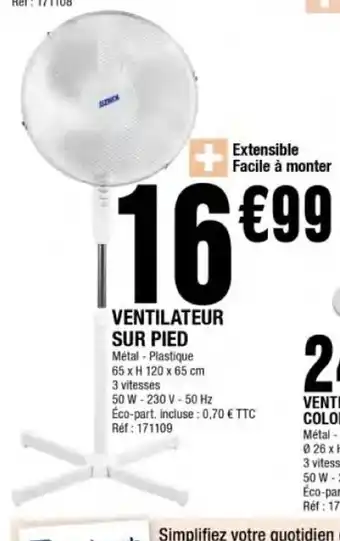 La Foir'Fouille Ventilateur Sur Pied offre
