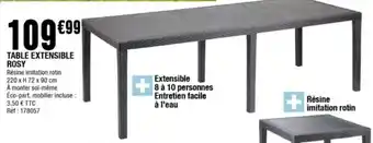 La Foir'Fouille Table Extensible rosy offre