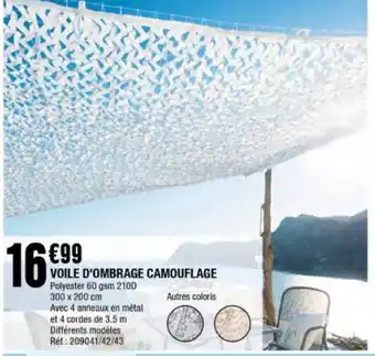 Voile d'Ombrage Camouflage
