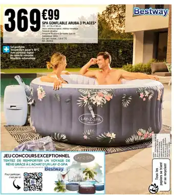 La Foir'Fouille Lay-z-Spa Gonflable Aruba 3 Places offre