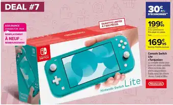 Carrefour Market Nintendo Console Switch Lie Turquoise offre