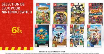 Carrefour Nintendo switch sélection de jeux pour nintendo switch offre