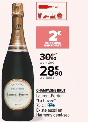 Carrefour Laurent-perrier champagne brut offre