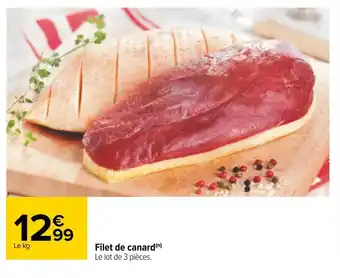 Carrefour Filet de canard offre