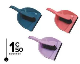 Carrefour Ensemble pelle balayette offre