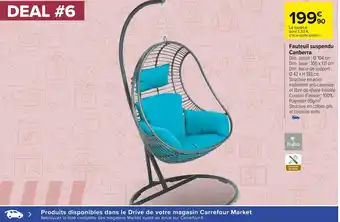 Carrefour Market Hyba fauteuil suspendu canberra offre