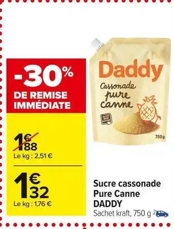 Carrefour Market Daddy sucre cassonade pure canne offre