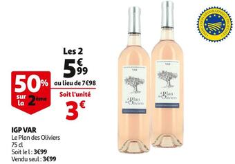 Le plan des oliviers igp var