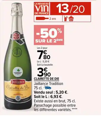 Carrefour Jaillance tradition clairette de die offre