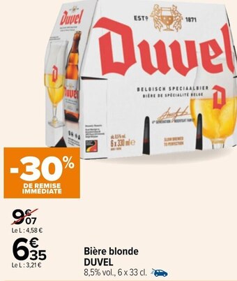 Carrefour Duvel bière blonde offre