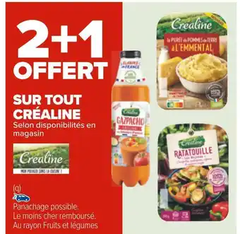 Carrefour Créaline bon plan sur tout créaline offre