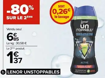 Carrefour Lenor unstoppables parfum de linge offre