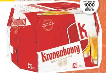 Carrefour Kronenbourg bière blonde offre