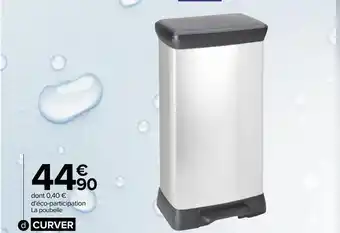Carrefour Curver poubelle de tri 2 compartiments offre