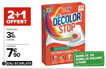Eau ecarlate lingettes décolor stop
