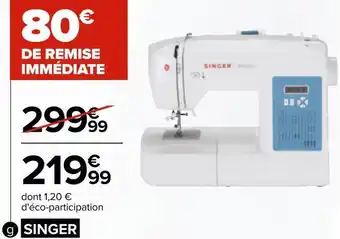 Carrefour Singer machine à coudre électronique offre