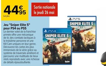 Carrefour Jeu "sniper elite 5" pour ps4 ou ps5 offre