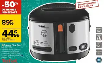 Carrefour Tefal friteuse filtra one offre