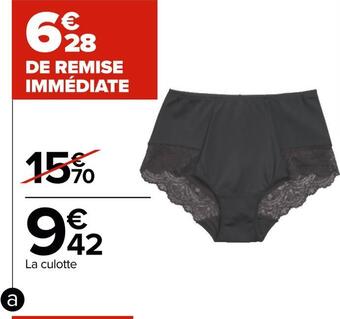 Carrefour Dim culotte "ecodim ventre plat dentelle" offre