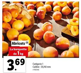 Lidl Abricots offre