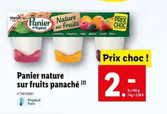 Lidl Panier nature sur fruits panaché offre
