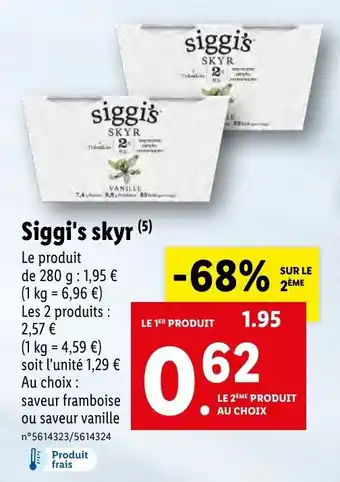 Lidl Siggi's skyr offre