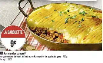Géant Casino Parmentier canard offre