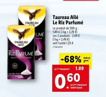 Lidl Taureau Ailé Le Riz Parfumé offre