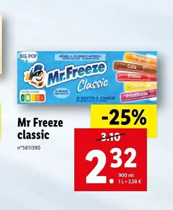 Lidl Mr Freeze Classic offre