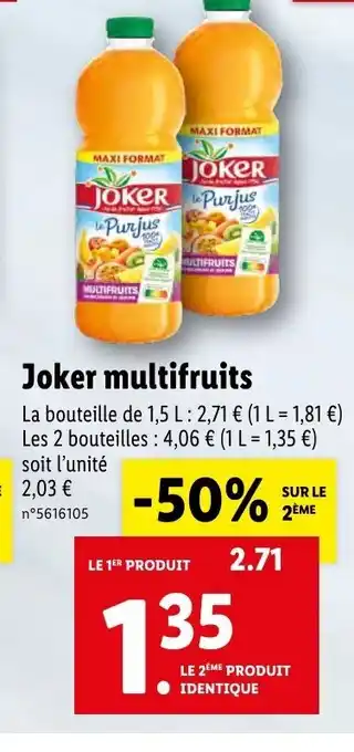 Lidl Joker Multifruits offre